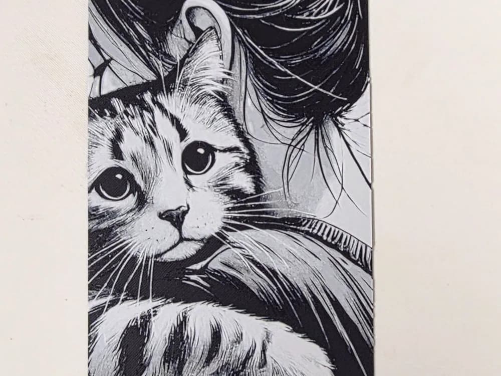 Girl And Cat Hueforge Girl And Cat Hueforge