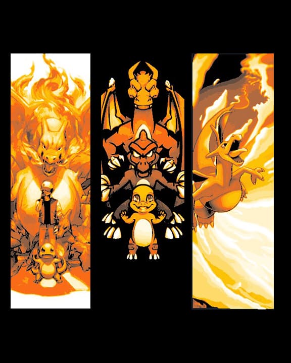 Pokemon Fanart - Charizard evolution and Power - Set of 3 Bookmarks Pokemon Fanart - Charizard evolution and Power - Set of 3 Bookmarks