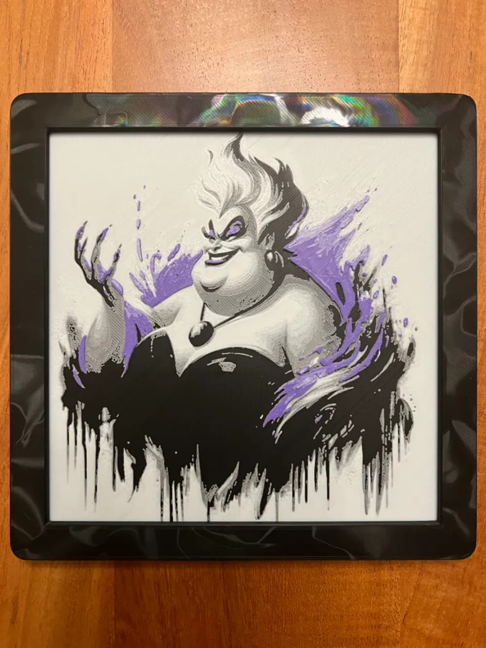 Ursula from The Little Mermaid by JustBe 3D Printing HueForge model: Ursula from The Little Mermaid by JustBe 3D Printing