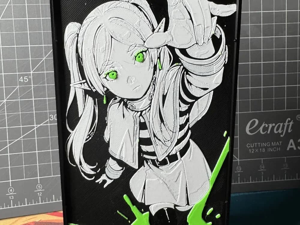 HueForge model: Hueforge of Frieren from Beyond Journey's End by SBC Creations