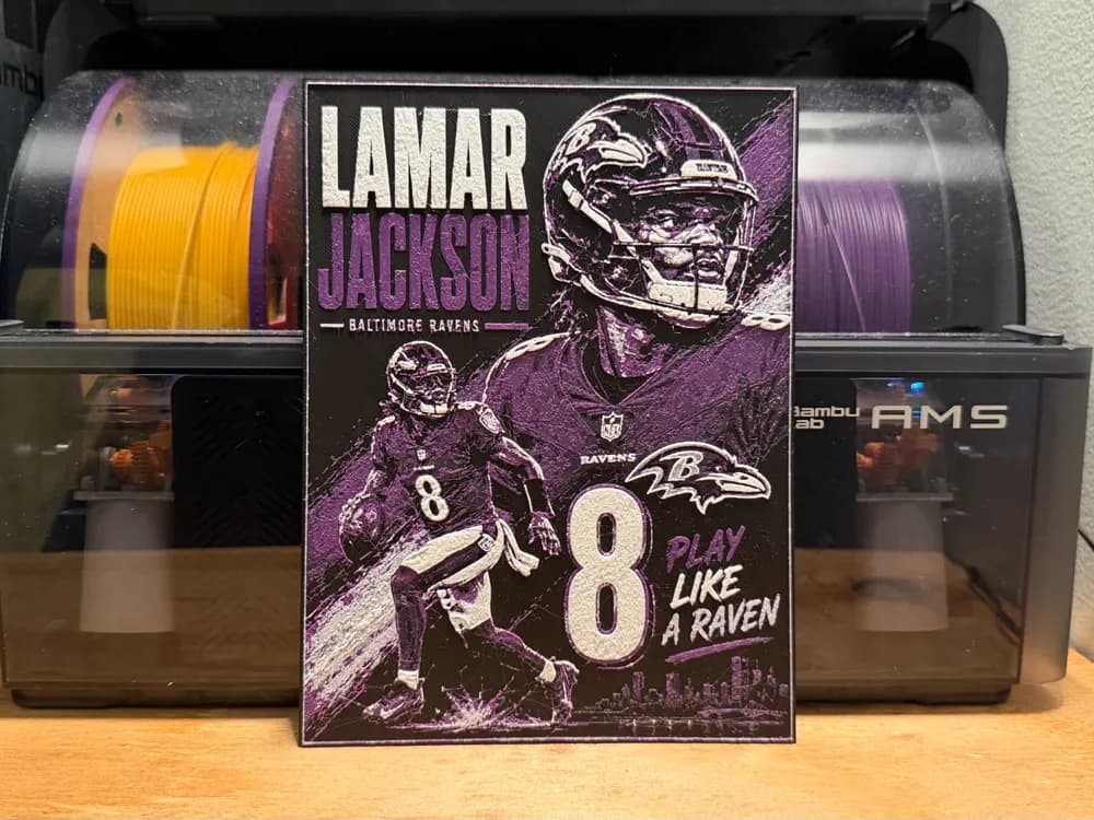Lamar Jackson Poster HueForge Lamar Jackson Poster HueForge