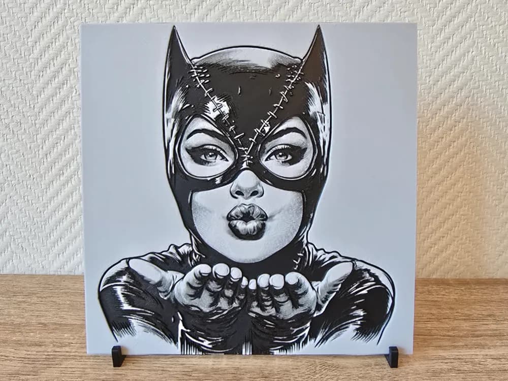 Catwoman by Kactus Fpv HueForge model: Catwoman by Kactus Fpv
