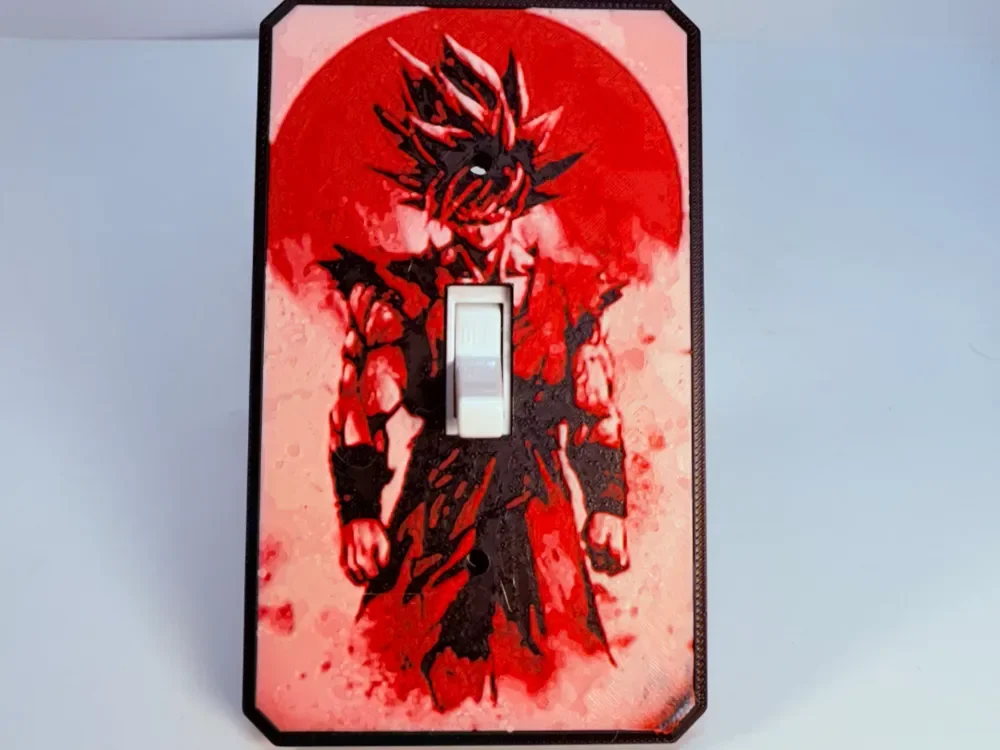 Goku Light Switch Cover Plate Dragon Ball Hueforge Goku Light Switch Cover Plate Dragon Ball Hueforge