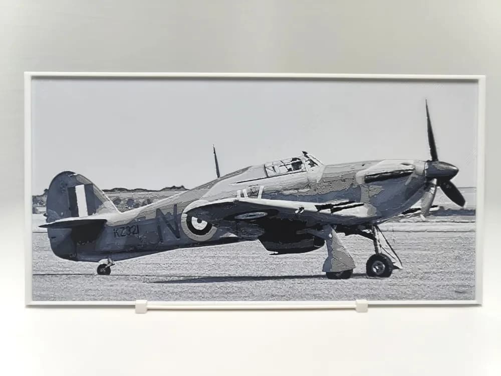 Hawker Hurricane Mk.IV - Hueforge by BeaN HueForge model: Hawker Hurricane Mk.IV - Hueforge by BeaN