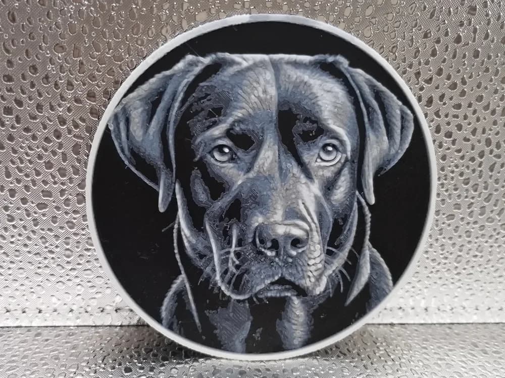 Labrador Retriever Coaster – Hueforge Labrador Retriever Coaster – Hueforge
