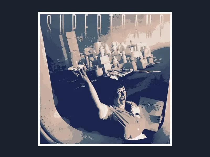 Supertramp – Breakfast In America (Album Art) by HugheCraft HueForge model: Supertramp – Breakfast In America (Album Art) by HugheCraft