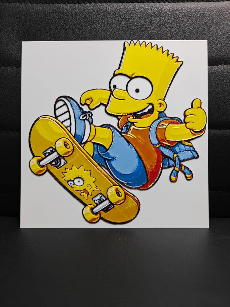 Bart Simpson by TheHueforgeLady HueForge model: Bart Simpson by TheHueforgeLady