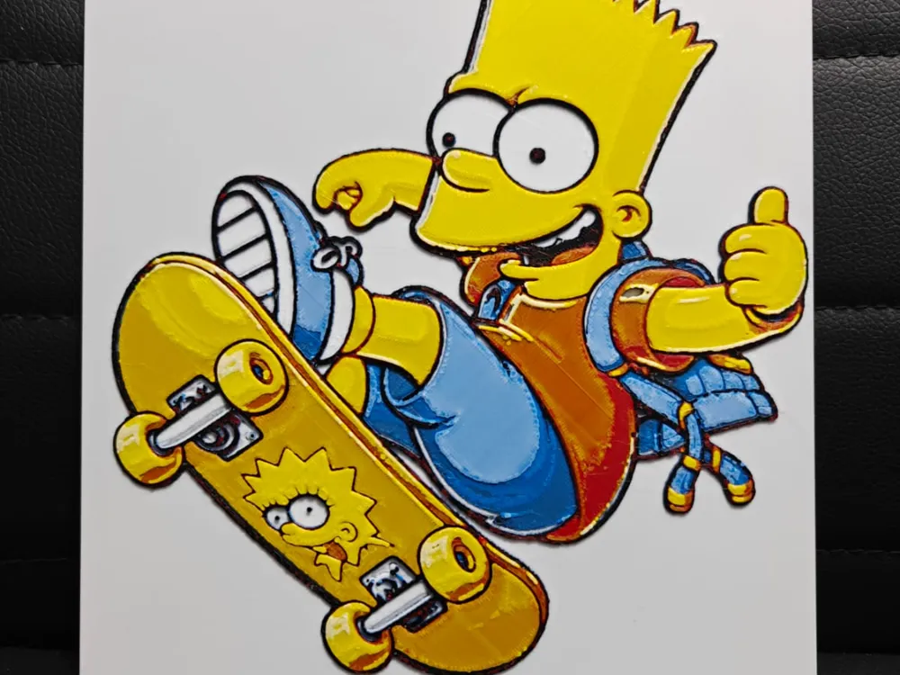 Bart Simpson by TheHueforgeLady HueForge model: Bart Simpson by TheHueforgeLady