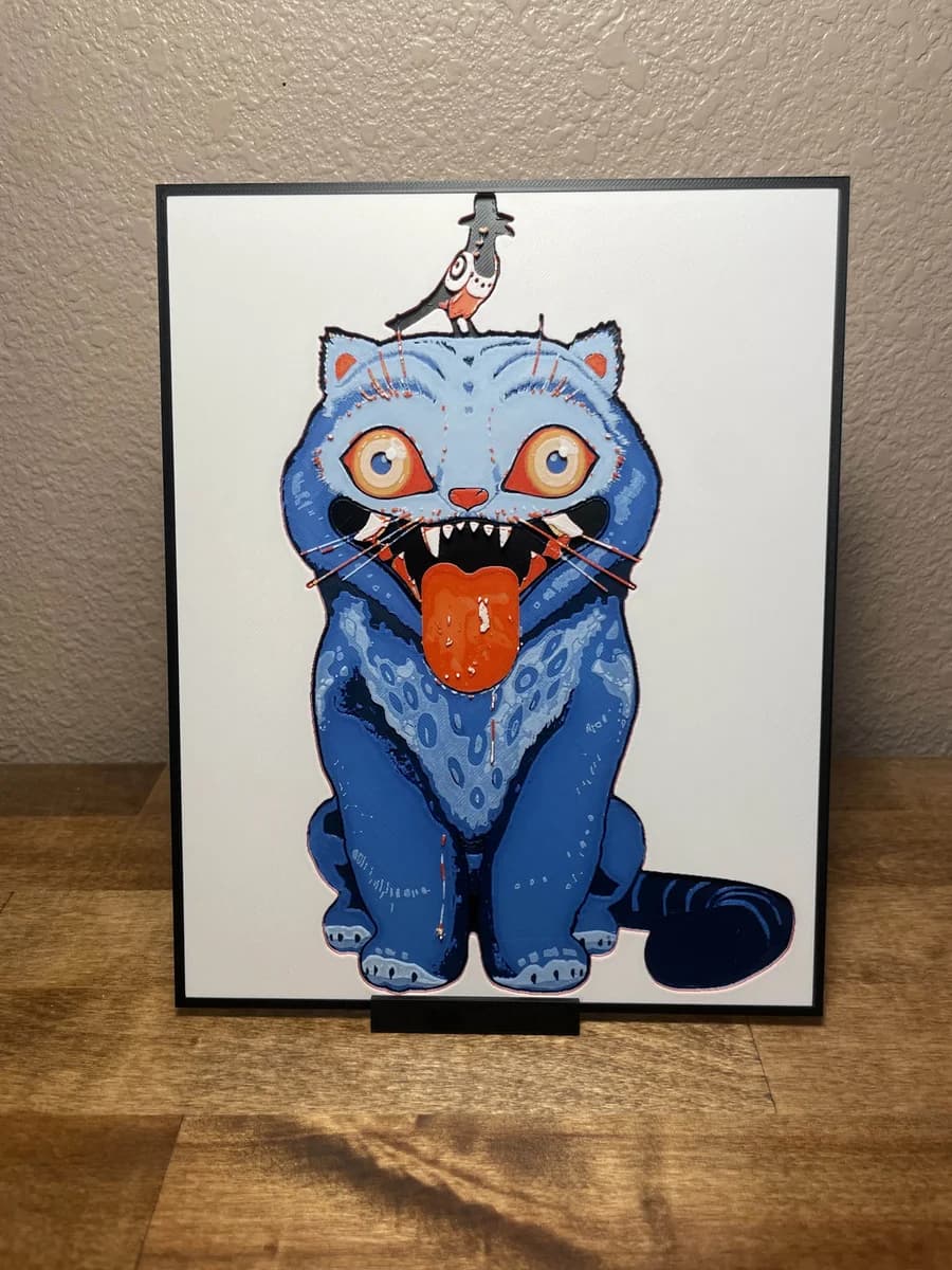 Derpy Tiger - KPDH by Cloudy Nostalgia HueForge model: Derpy Tiger - KPDH by Cloudy Nostalgia