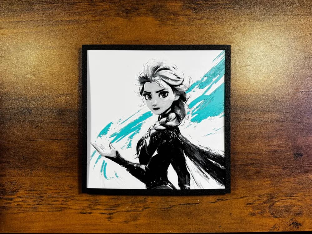 Elsa – Frozen Elegance Print by 3D Prints By Vic HueForge model: Elsa – Frozen Elegance Print by 3D Prints By Vic
