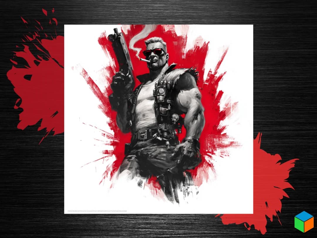 BONUS DROP — Duke Nukem by 3D Prints By Vic HueForge model: BONUS DROP — Duke Nukem by 3D Prints By Vic