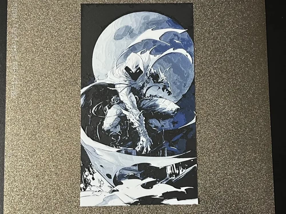 Moon Knight Marvel Hueforge by FantasyZ HueForge model: Moon Knight Marvel Hueforge by FantasyZ