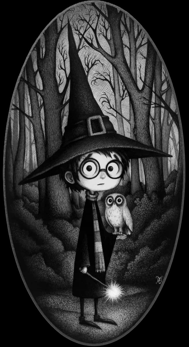 Harry Potter X Tim Burton hueforge by leshowpatate HueForge model: Harry Potter X Tim Burton hueforge by leshowpatate