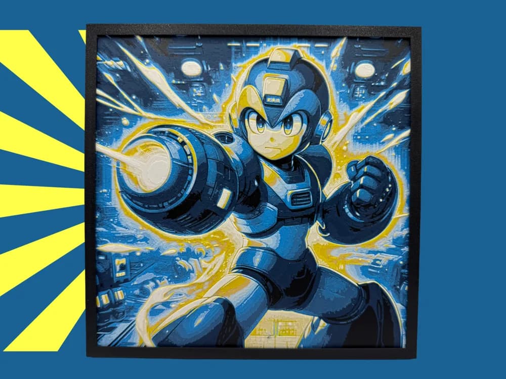 HueForge model: Mega Man - Blaster #2 by Canadian Gamer