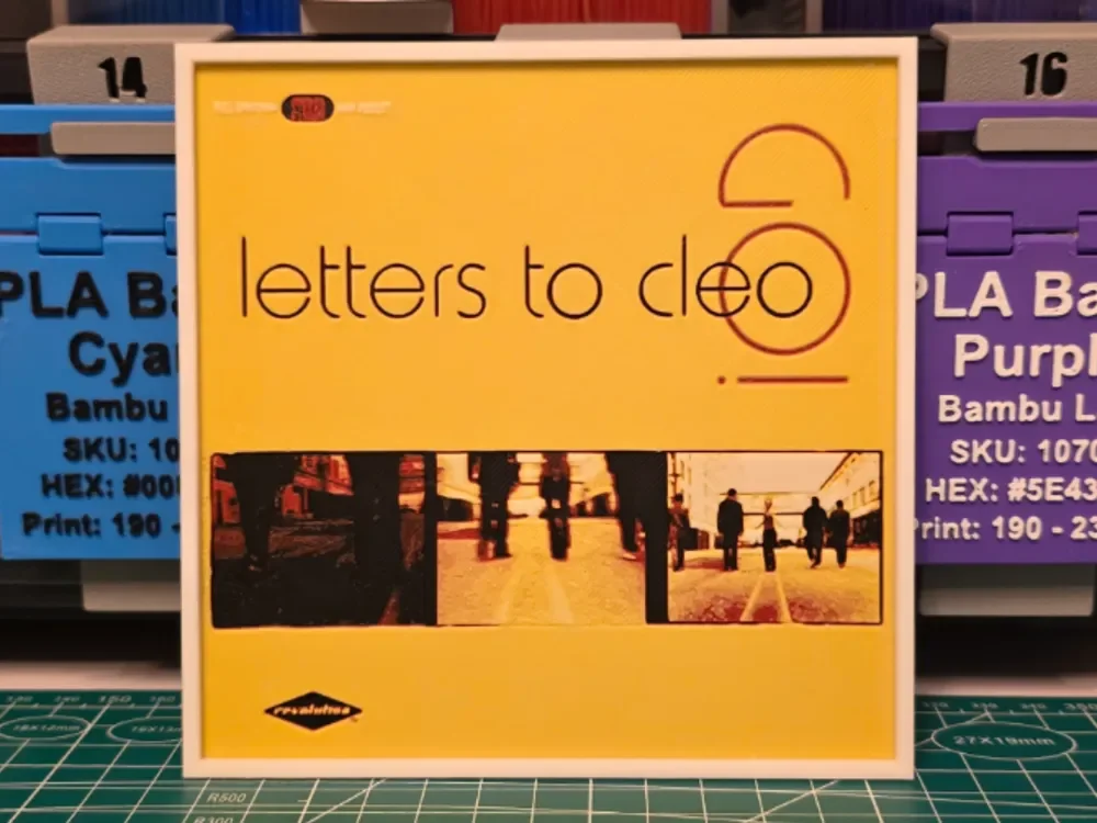 Letters to Cleo "Go" Album - Hueforge Art by Lumpy3D HueForge model: Letters to Cleo "Go" Album - Hueforge Art by Lumpy3D