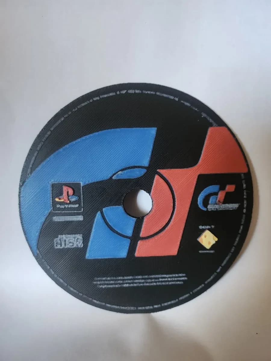 Gran Turismo PS1 Disc - HueForge Gran Turismo PS1 Disc - HueForge