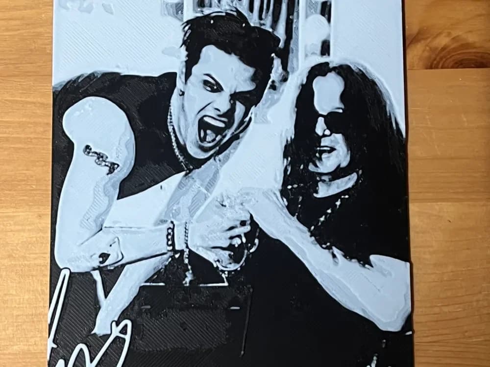 ozzy and yungblud hueforge by Morganja HueForge model: ozzy and yungblud hueforge by Morganja