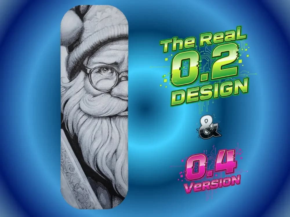 Santa Claus Bookmark by Atrus Design HueForge model: Santa Claus Bookmark by Atrus Design