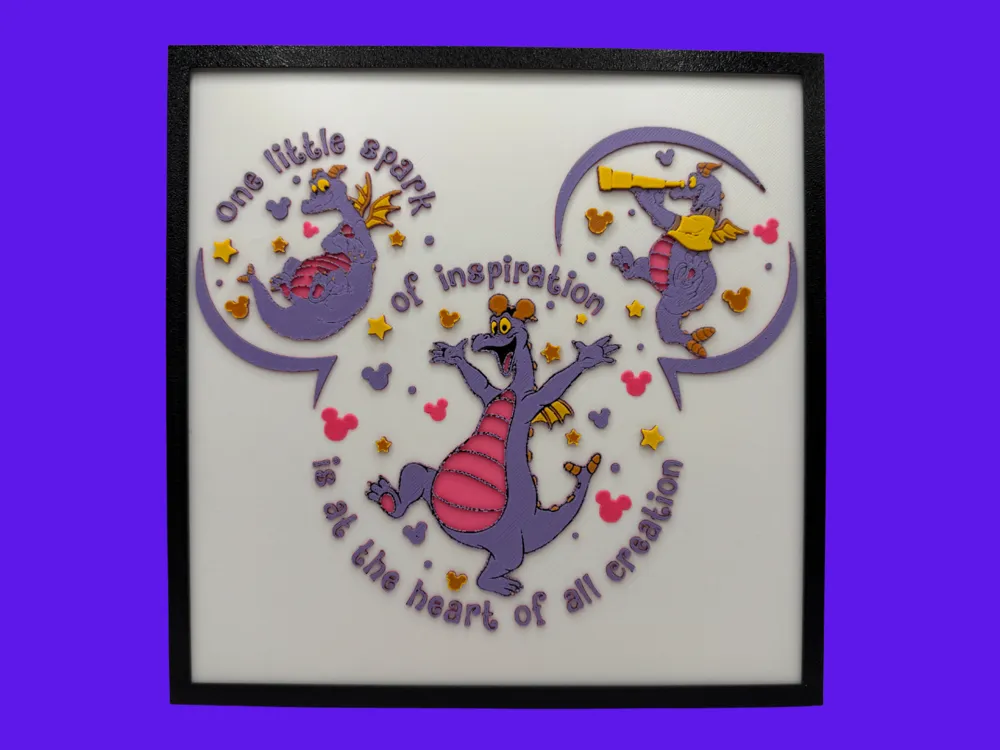 Figment - Imagination Pavilion Mascot by Canadian Gamer HueForge model: Figment - Imagination Pavilion Mascot by Canadian Gamer