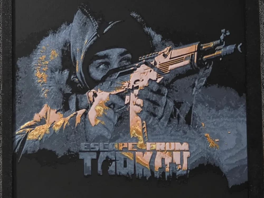 Escape From Tarkov - Shturman (2000x200) by Side Quest Hues HueForge model: Escape From Tarkov - Shturman (2000x200) by Side Quest Hues