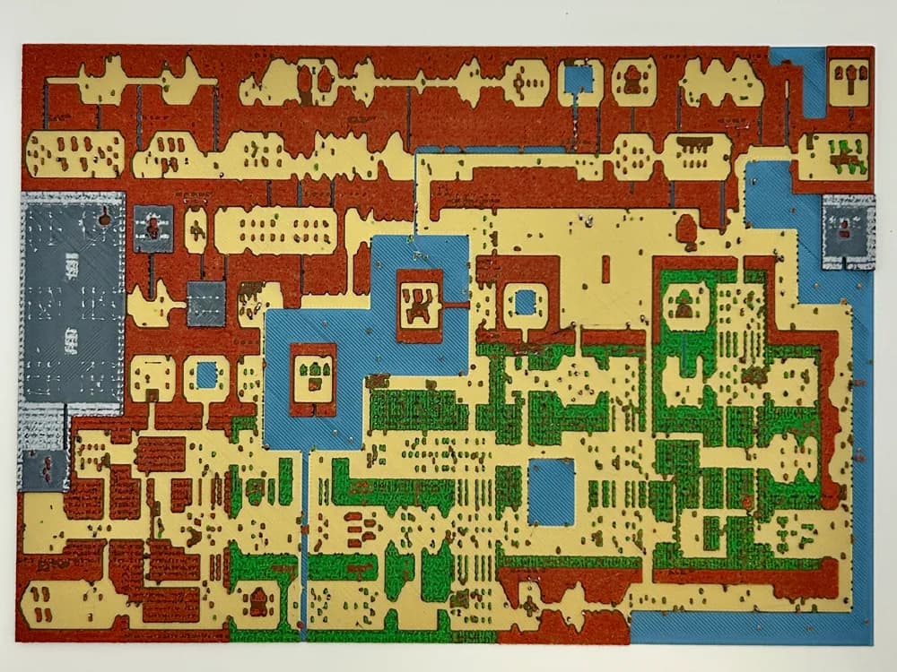 Zelda 1 Hyrule HueForge Zelda 1 Hyrule HueForge