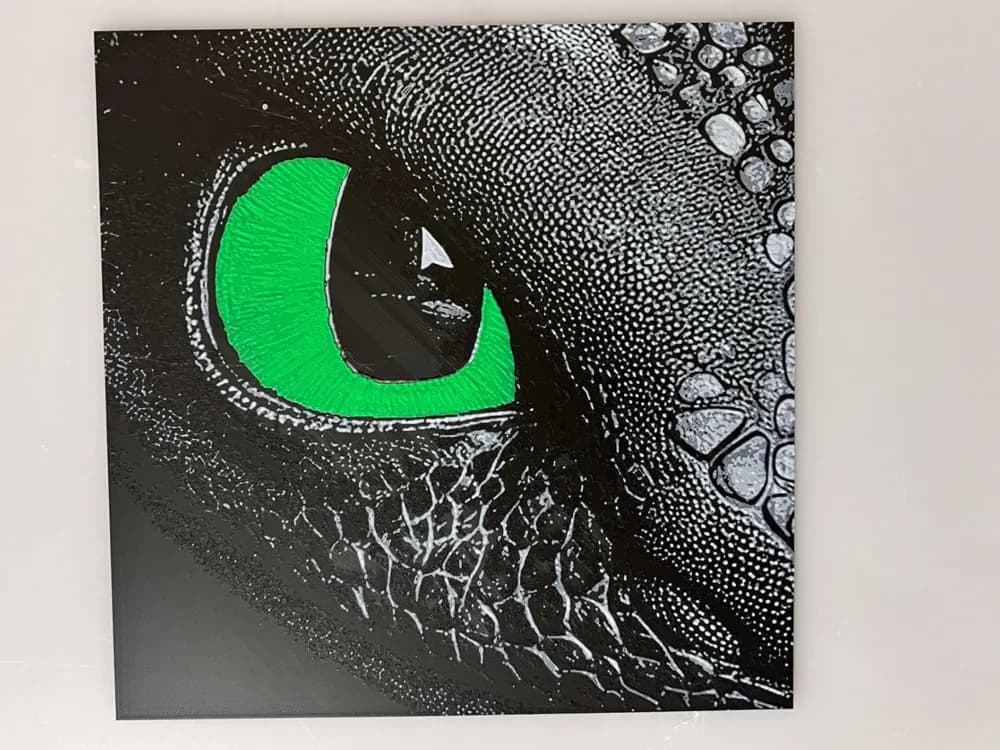 HueForge model: Toothless Eye by 3djd