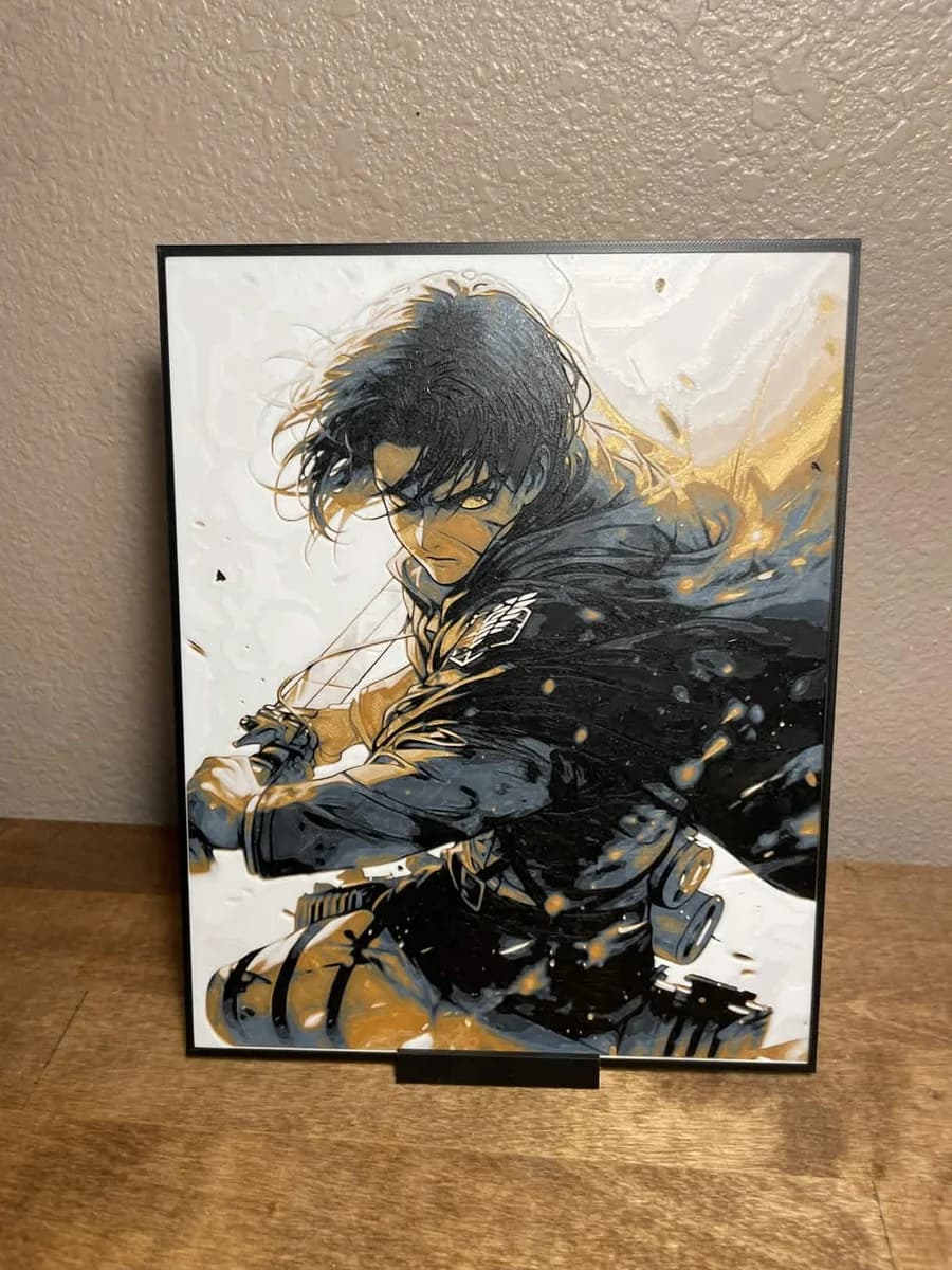 Levi by Cloudy Nostalgia HueForge model: Levi by Cloudy Nostalgia