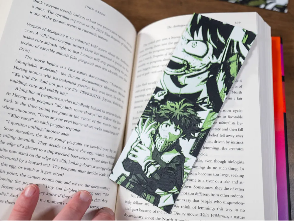 Deku Inspired Hueforge Bookmark by 3D Prints By Vic HueForge model: Deku Inspired Hueforge Bookmark by 3D Prints By Vic