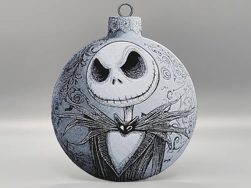 Jack Skellington Christmas Decoration Ornament 1 by Sarge HueForge model: Jack Skellington Christmas Decoration Ornament 1 by Sarge
