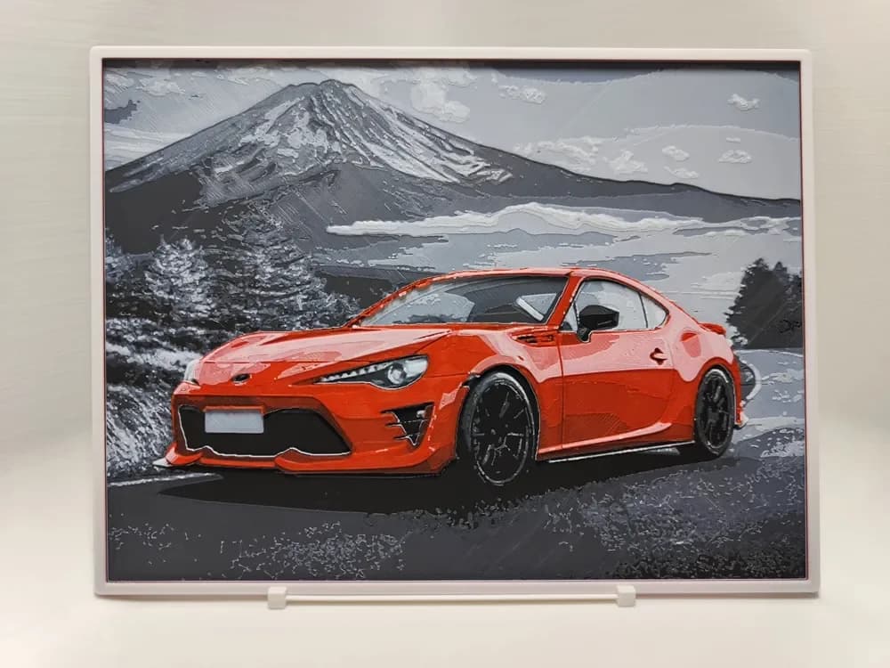 HueForge model: Toyota 86 - Hueforge by BeaN