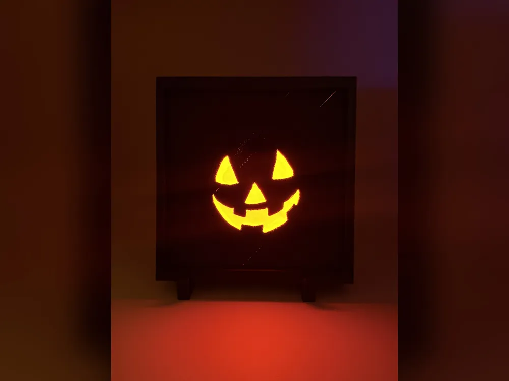 Spooky Pumpkin Face HueForge Print Spooky Pumpkin Face HueForge Print