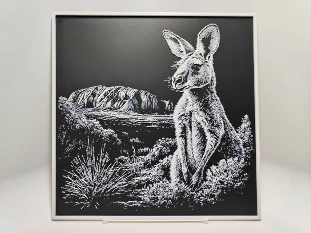 Kangaroo - Hueforge by BeaN HueForge model: Kangaroo - Hueforge by BeaN