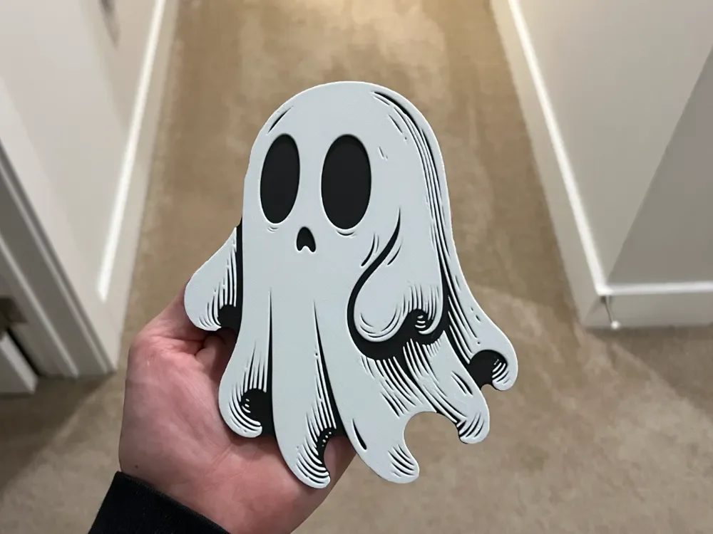 Halloween Ghost Decoration Hueforge by RP47 Designs HueForge model: Halloween Ghost Decoration Hueforge by RP47 Designs