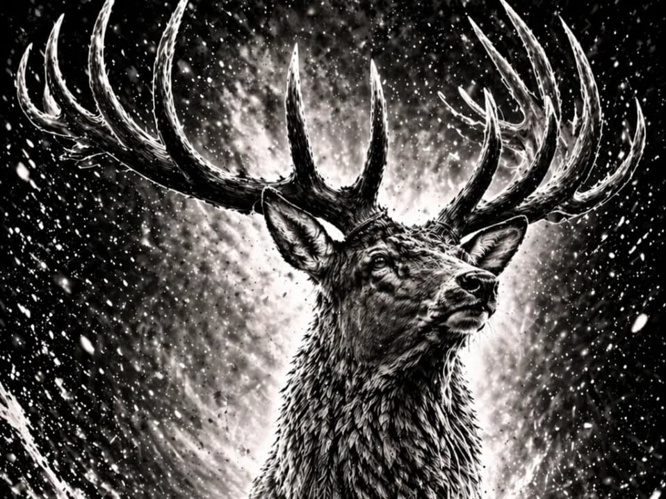 Majestic Deer - EASY PRINT by Hueforge Maker HueForge model: Majestic Deer - EASY PRINT by Hueforge Maker