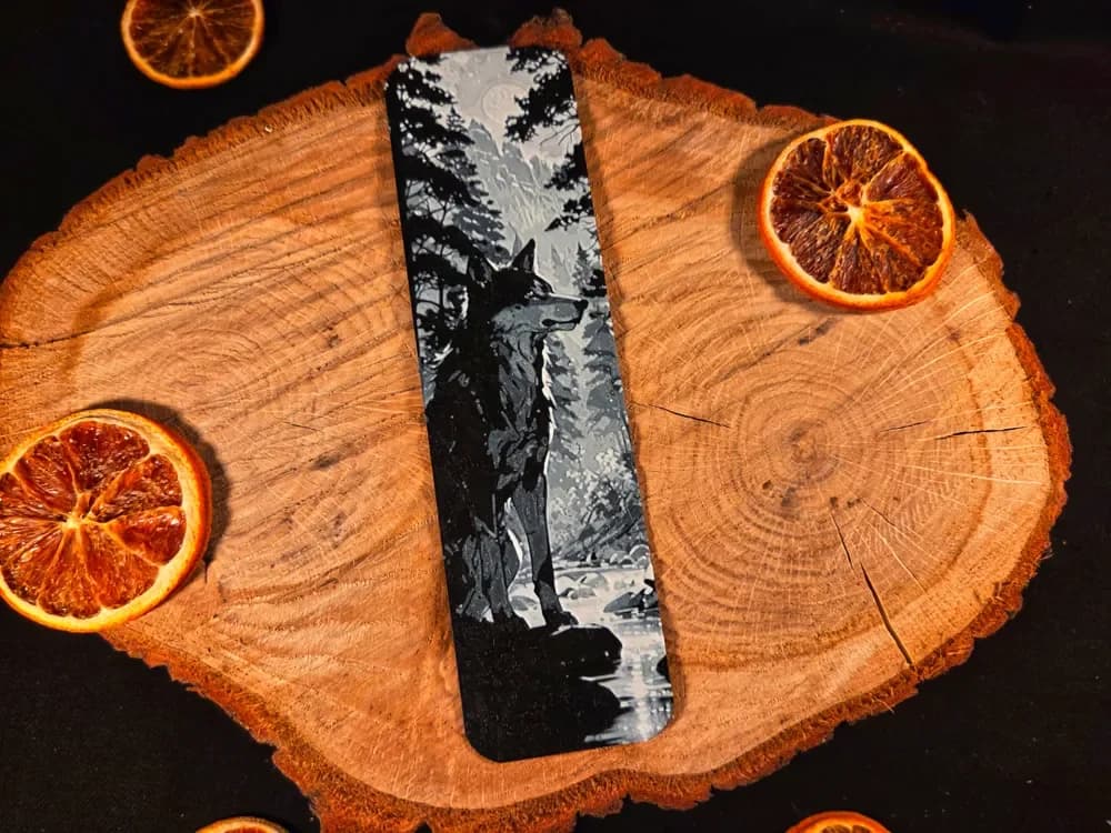 Wolf 2 bookmark - hueforge Wolf 2 bookmark - hueforge
