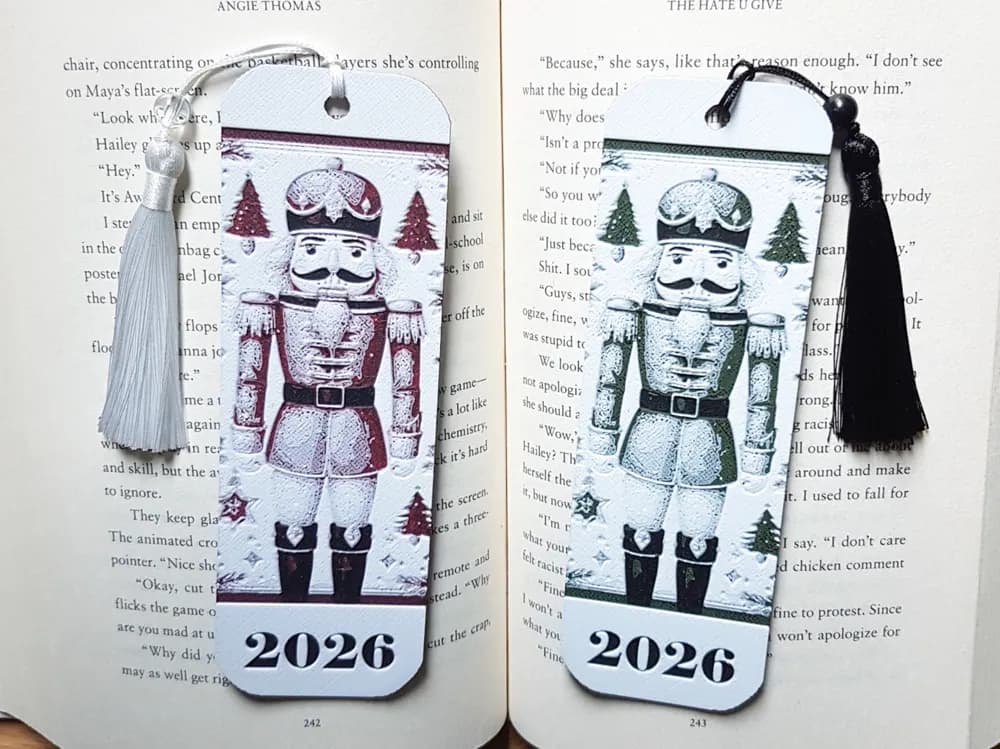 Bookmark, Nutcracker, Christmas 2026 by Dame Jo HueForge model: Bookmark, Nutcracker, Christmas 2026 by Dame Jo