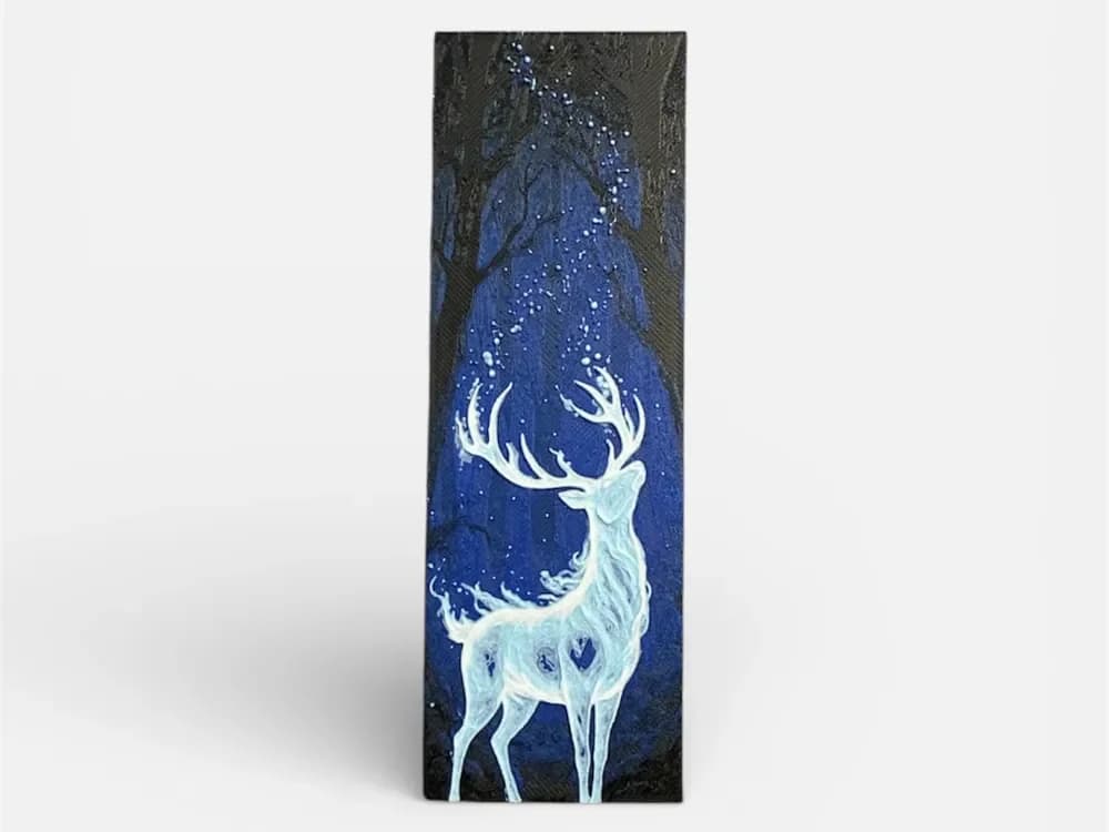Stag Patronus Harry Potter Bookmark by The SkyLab 3D HueForge model: Stag Patronus Harry Potter Bookmark by The SkyLab 3D
