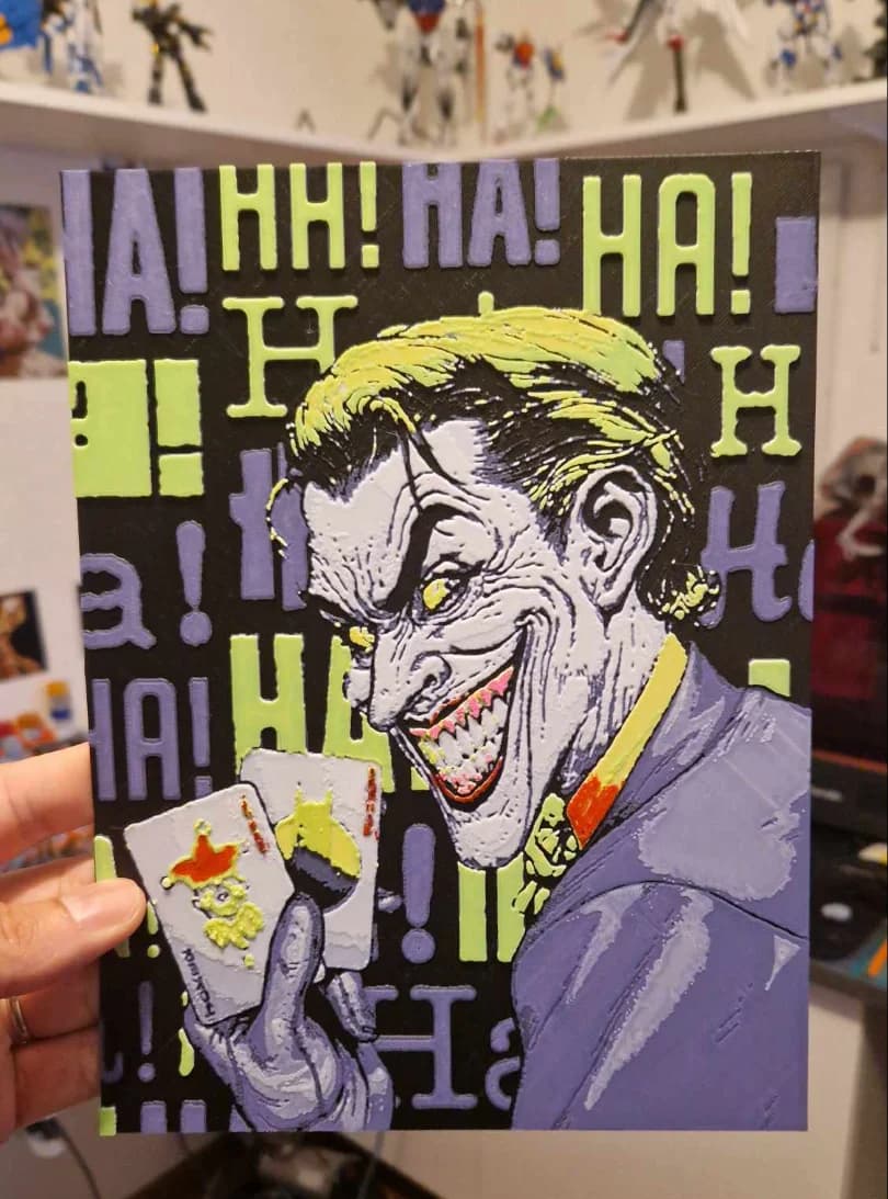 Joker Hueforge by Dakiren HueForge model: Joker Hueforge by Dakiren