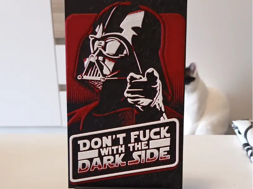 Darth Vader Fun Hueforge by 3DNesy HueForge model: Darth Vader Fun Hueforge by 3DNesy