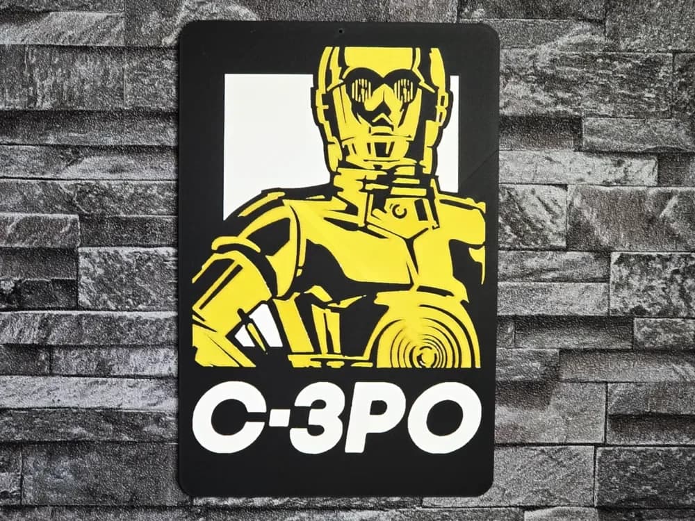 Hueforge C-3PO StarWars by StefBull85 HueForge model: Hueforge C-3PO StarWars by StefBull85