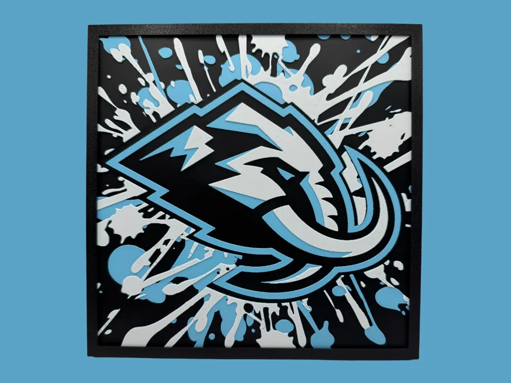 HueForge model: Utah Mammoth - NHL Series 2 by Canadian Gamer