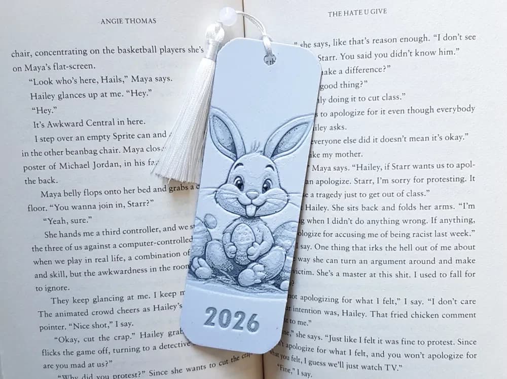 Bookmark, Easter Bunny 2026, Hueforge Bookmark, Easter Bunny 2026, Hueforge
