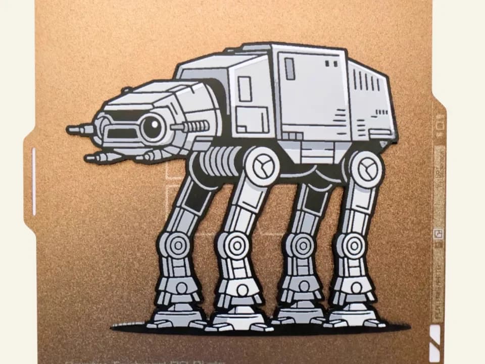 AT-AT Star Wars Cartoon Hueforge AT-AT Star Wars Cartoon Hueforge