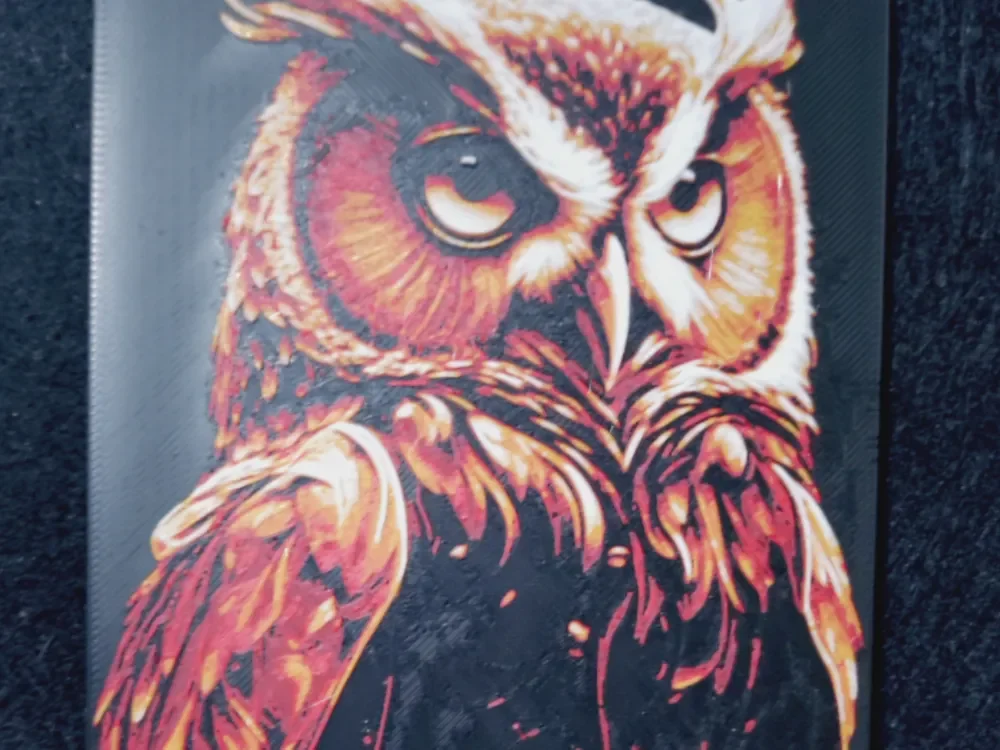 HueForge model: Owl (HueForge) by Asgar3D