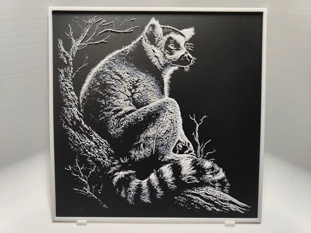 HueForge model: Lemur - Hueforge by BeaN