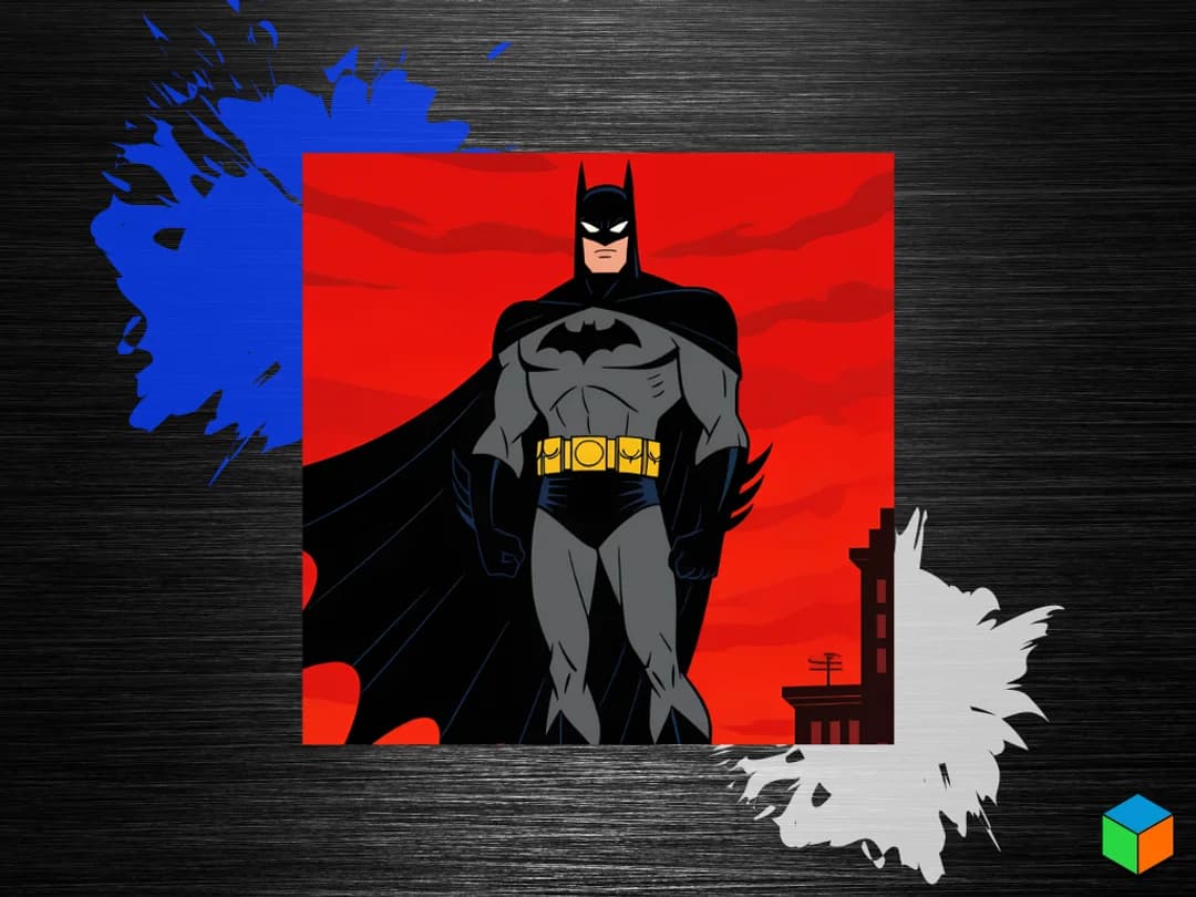 Comic Book Month Starts Here — Batman on the Wall by 3D Prints By Vic HueForge model: Comic Book Month Starts Here — Batman on the Wall by 3D Prints By Vic