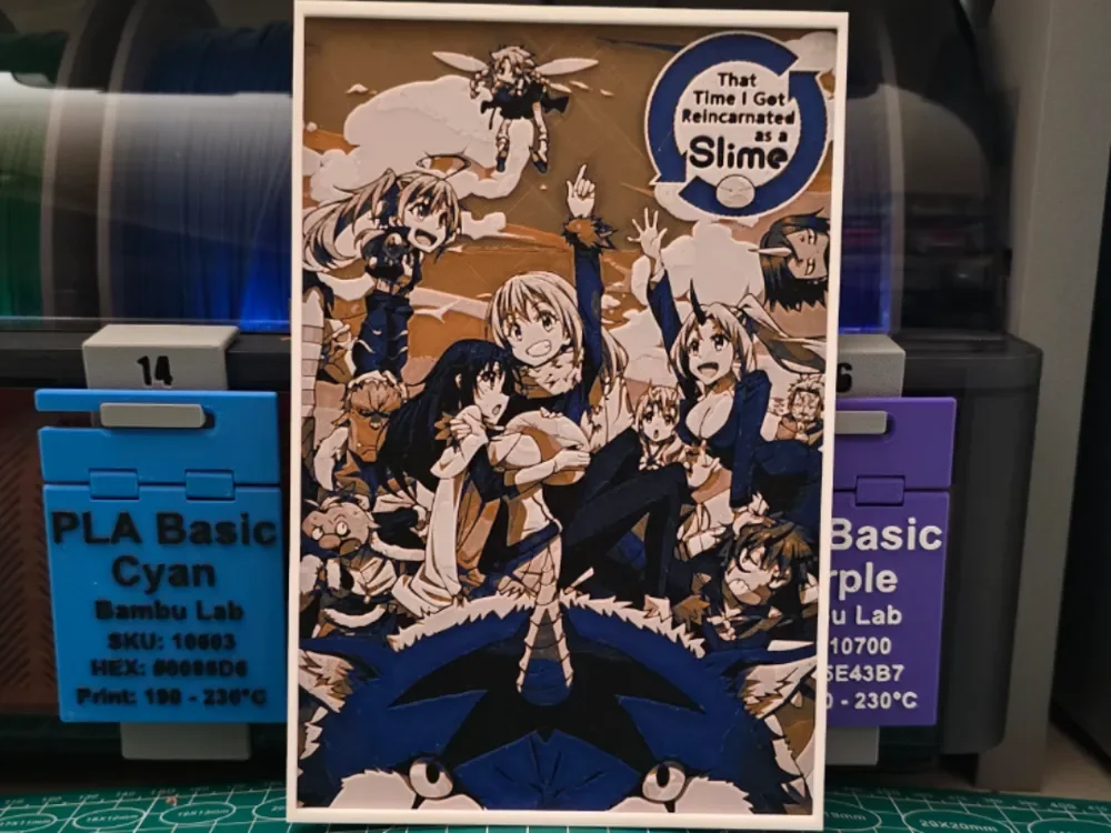 HueForge model: That Time I Got Reincarnated as a Slime - Hueforge by Lumpy3D