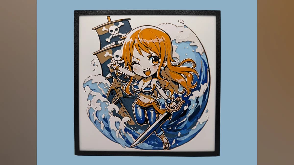 Nami - Chibi Edition - One Piece Hueforge by Canadian Gamer HueForge model: Nami - Chibi Edition - One Piece Hueforge by Canadian Gamer