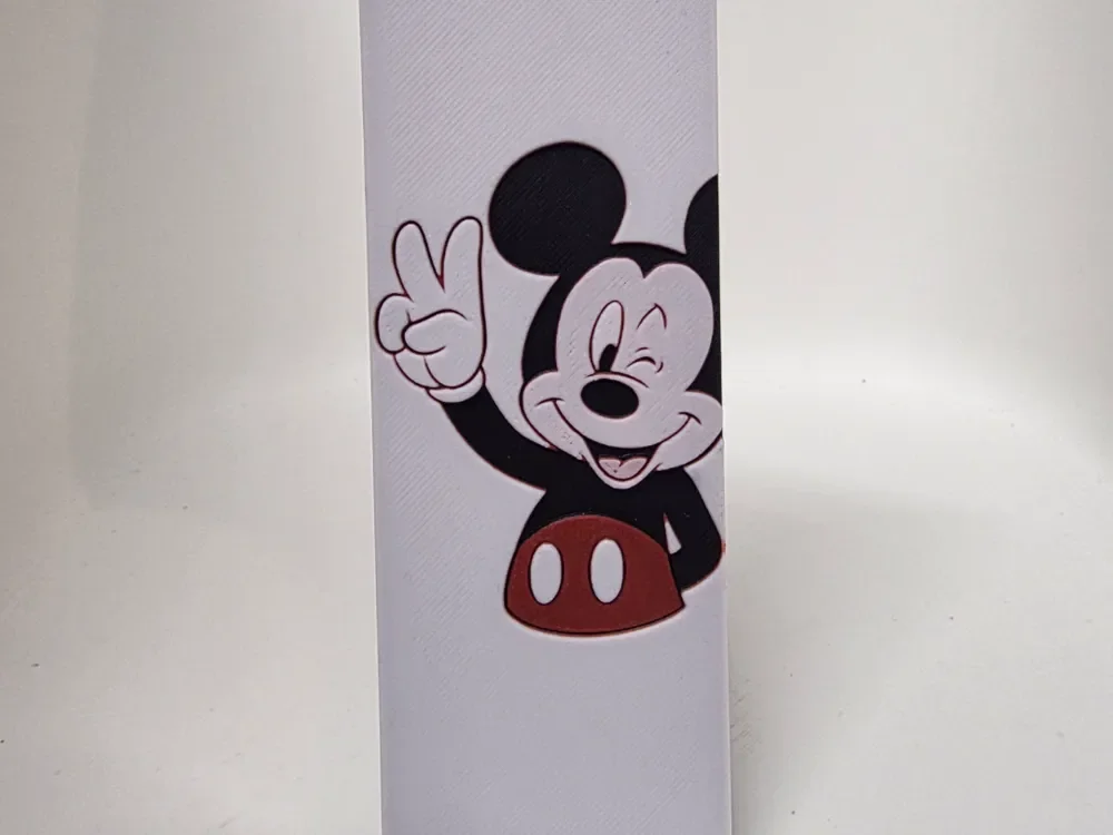 Mickey Mouse Bookmark by Morganja HueForge model: Mickey Mouse Bookmark by Morganja