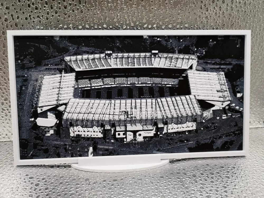 Wolverhampton Wanderers Molineux Stadium Hueforge by Borishotch Industries HueForge model: Wolverhampton Wanderers Molineux Stadium Hueforge by Borishotch Industries